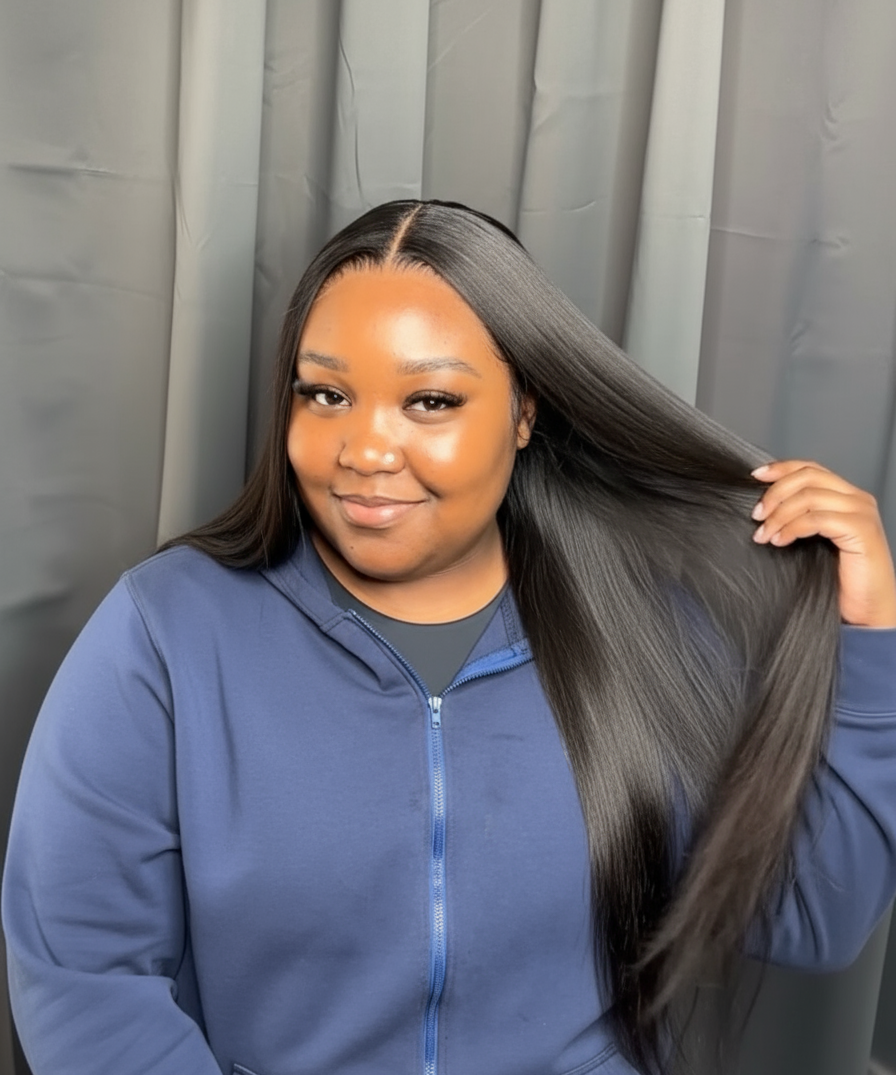 Déclinaison cheveux sur l'épaule