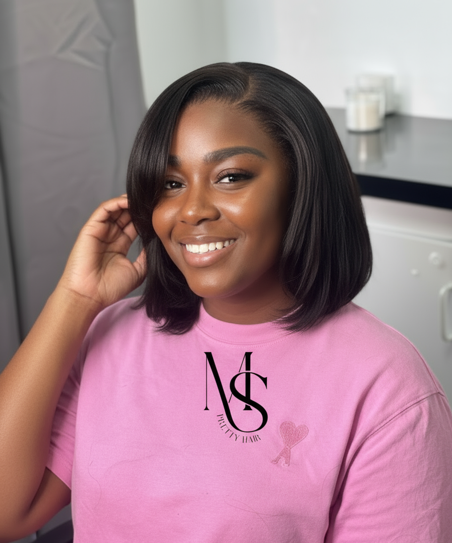 Déclinaison main touchant les cheveux