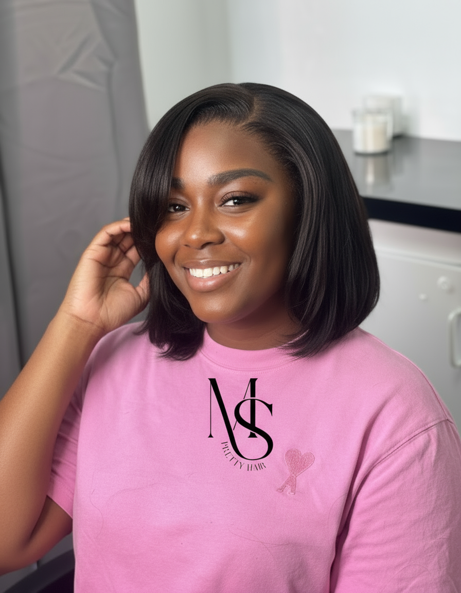 Déclinaison main touchant les cheveux