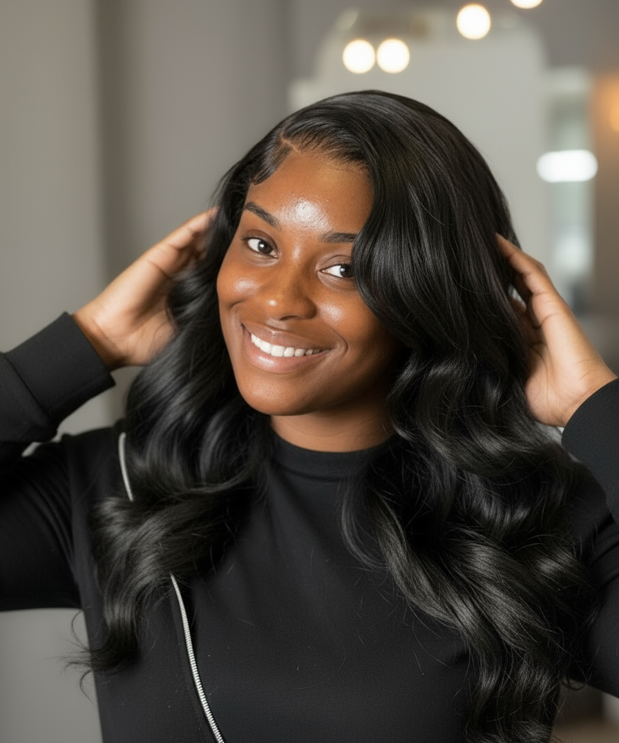 Déclinaison tête inclinée