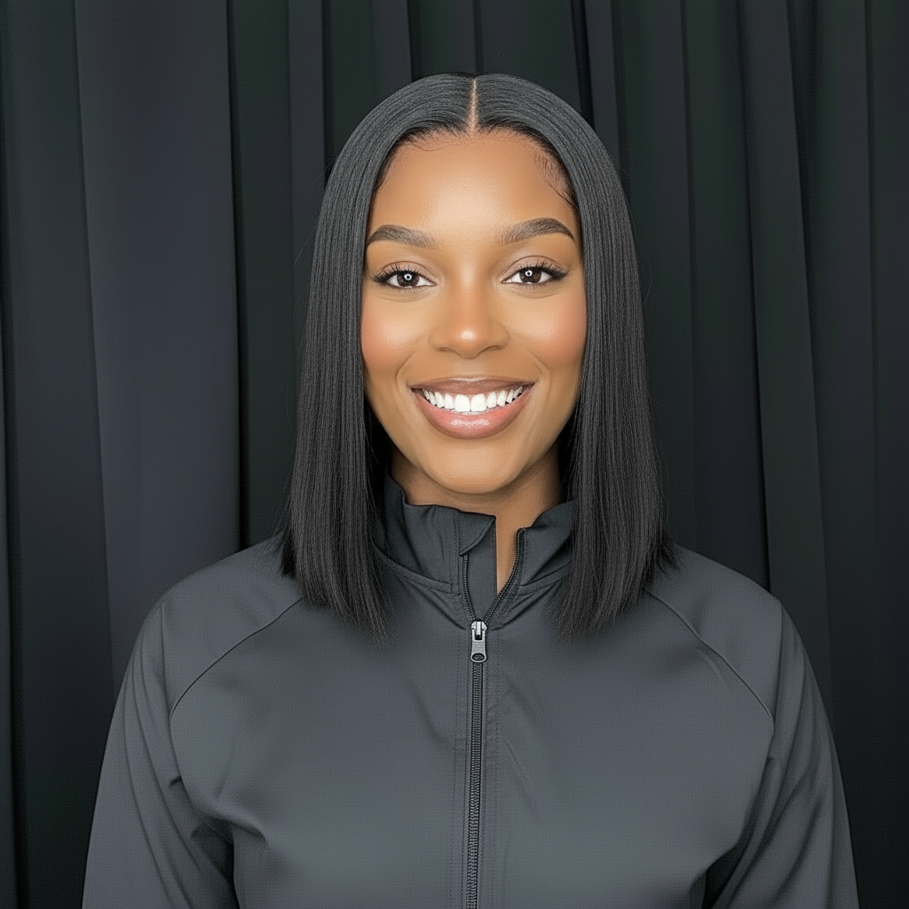 Pose souriante sans geste